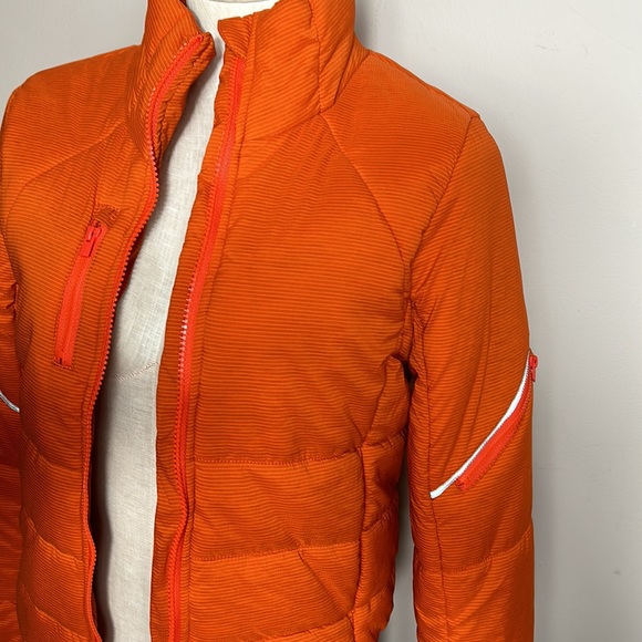 Free People Gathering Storm Run Puffer Ted Orange Puffer size small- NWT - Picture 9 of 17